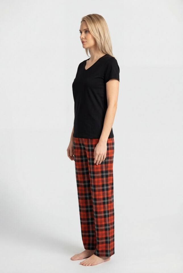 Türen Kadın Ekoseli Pijama Takımı