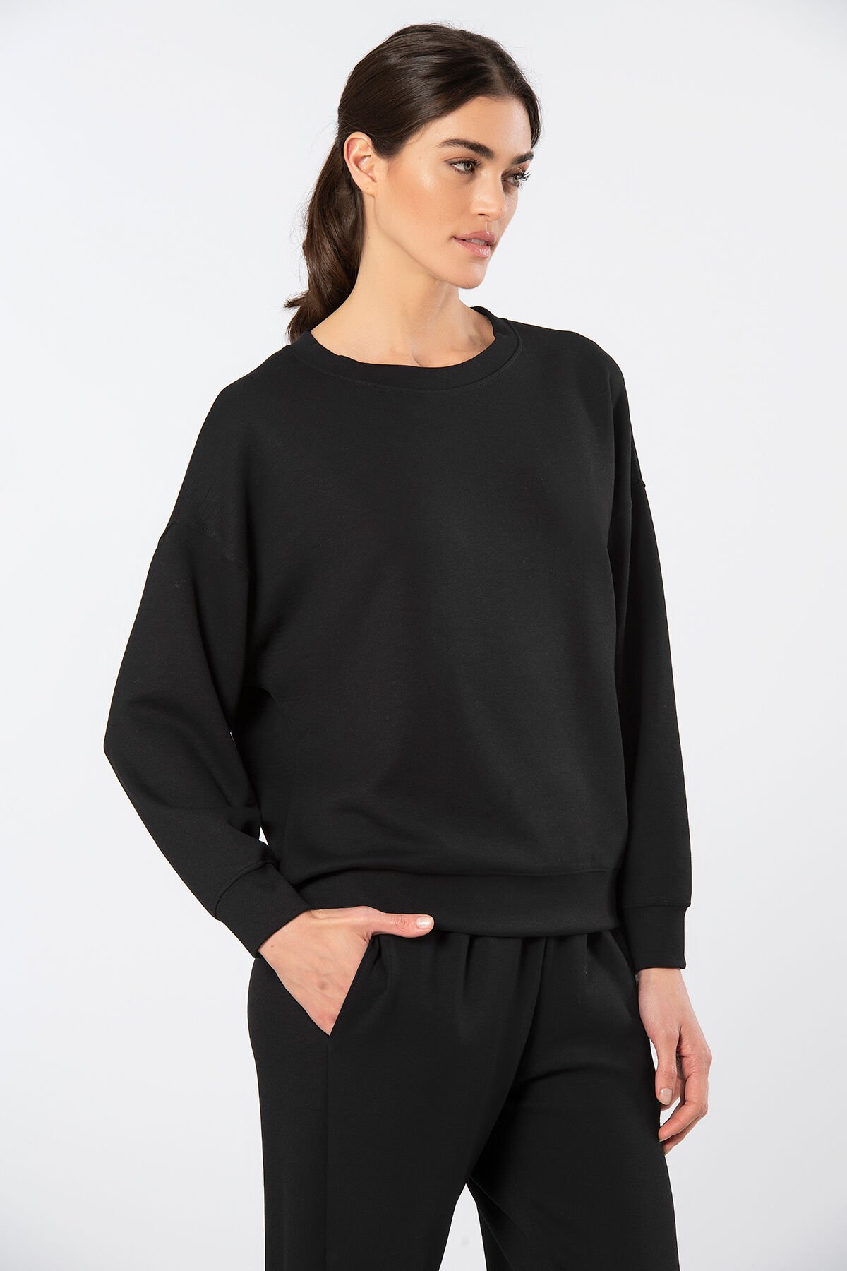 Türen Kadin Bisiklet Yaka Jogger Esofman Takimi