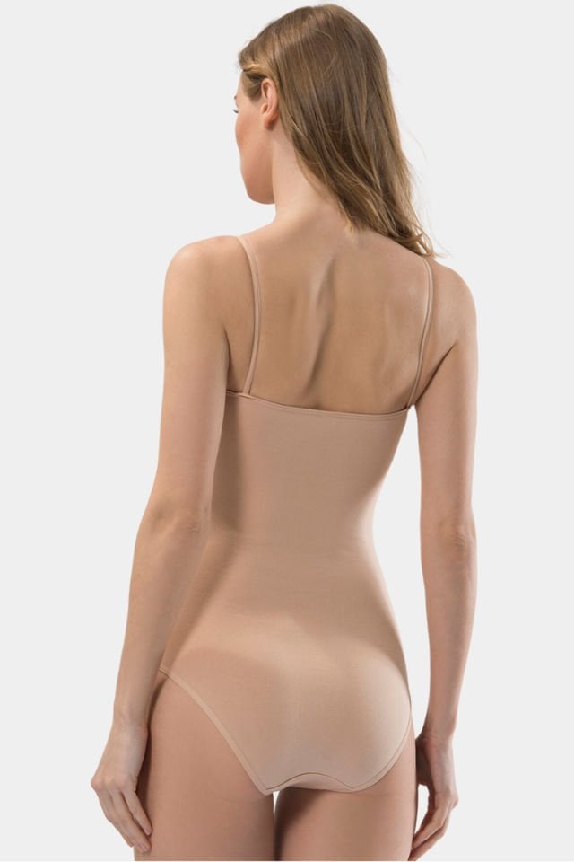 Türen Kadın İp Askılı Pamuklu Agraflı Body