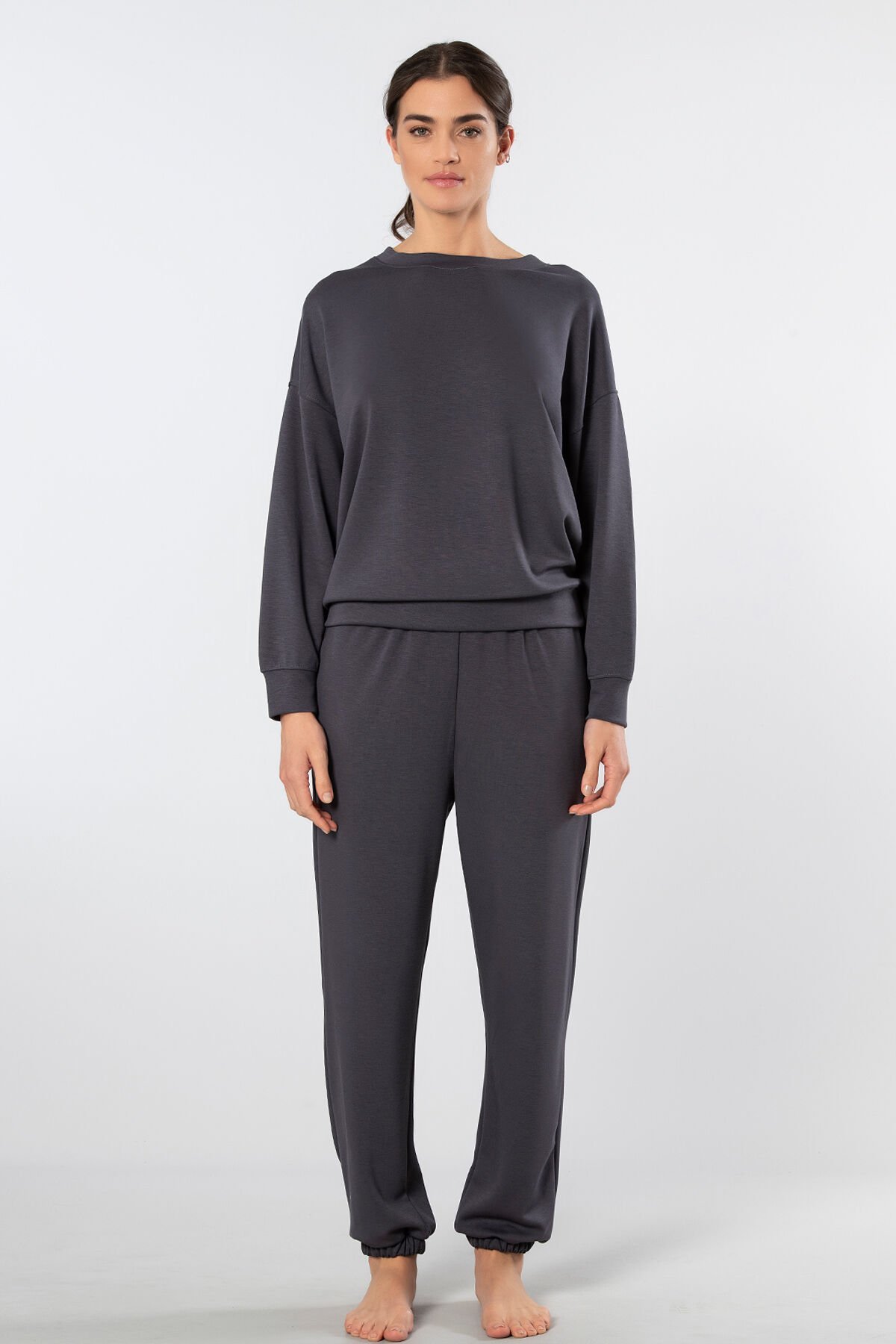 Türen Kadın Bisiklet Yaka Jogger Eşofman Takımı