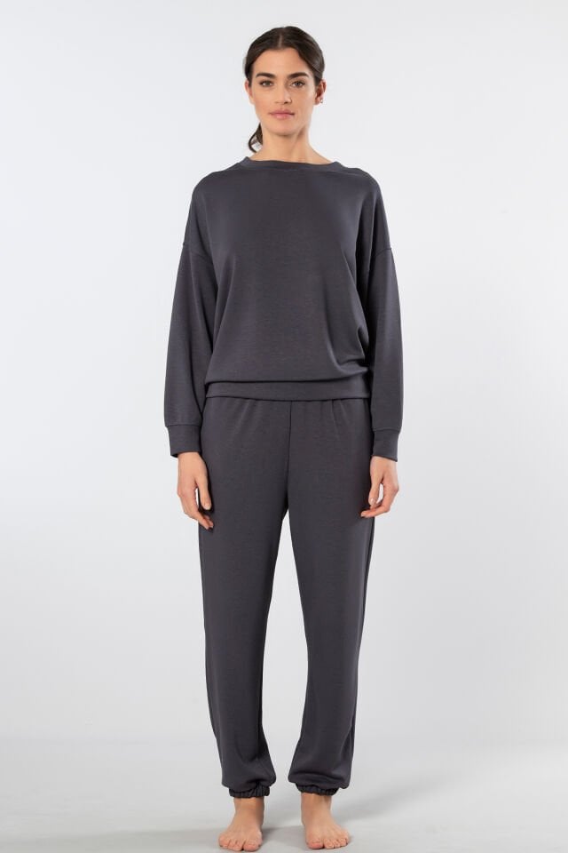 Türen Kadın Bisiklet Yaka Jogger Eşofman Takımı