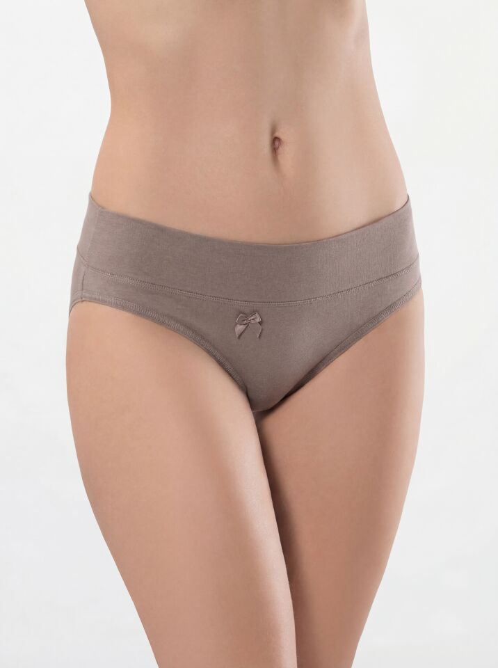 Türen Kadin Beli Lastikli Likrali 2'li Pamuklu Bikini Külot