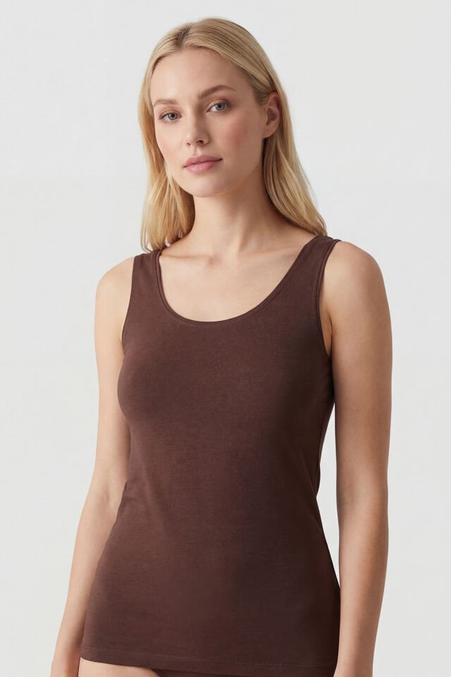 Türen Kadın Kalın Askılı Likralı Atlet