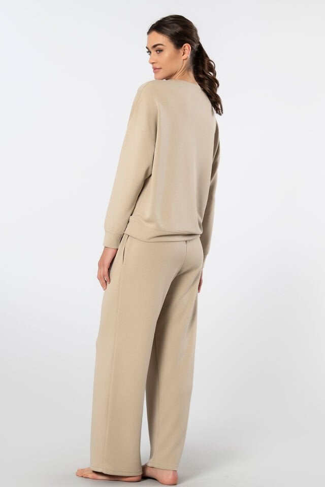 Türen Kadın Bisiklet Yaka Boru Paçalı Eşofman Takımı