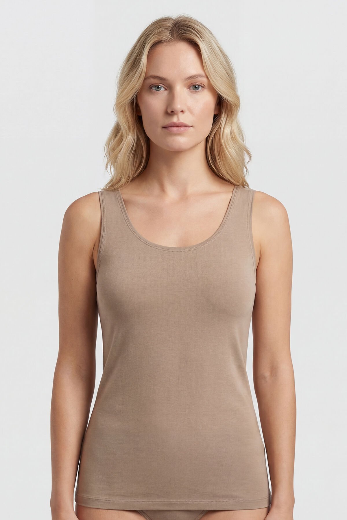 Türen Kadın Kalın Askılı Likralı Atlet