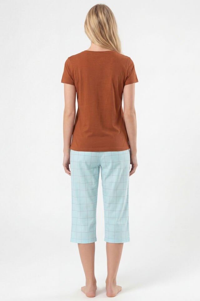 Türen Ekoseli Dokuma Tek Alt Kapri