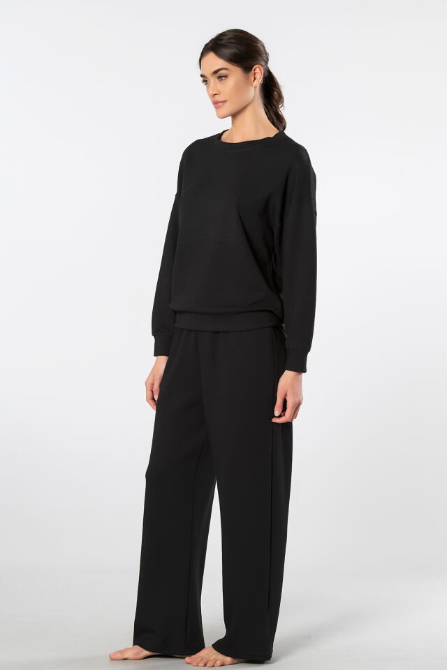 Türen Kadin Bisiklet Yaka Boru Paçali Esofman Takimi