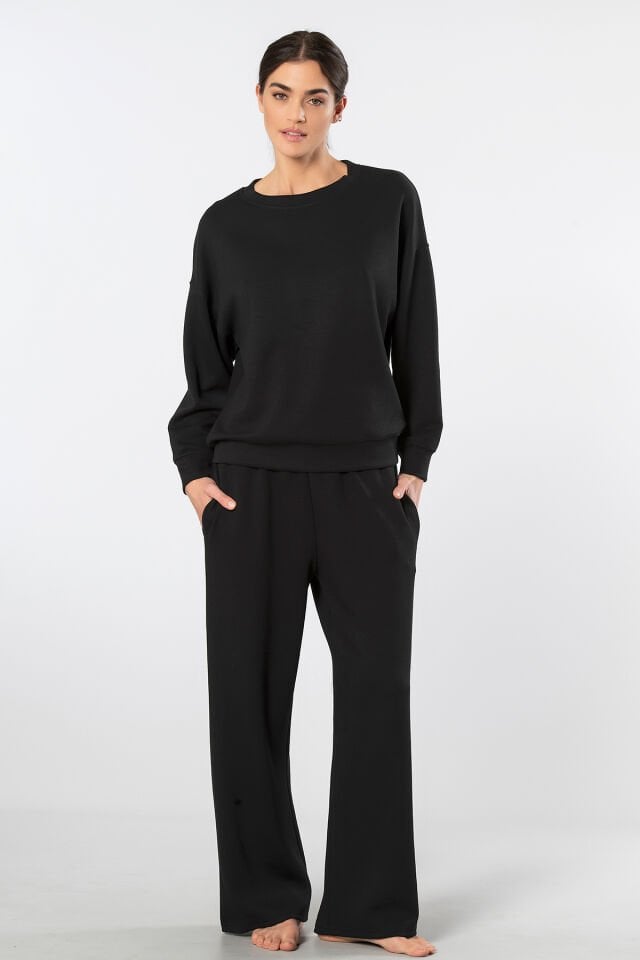 Türen Kadın Bisiklet Yaka Boru Paçalı Eşofman Takımı