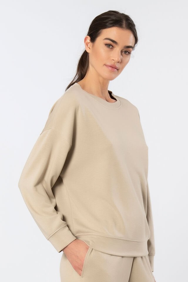 Türen Kadin Bisiklet Yaka Sweatshirt