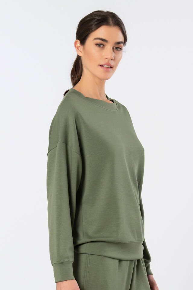 Türen Kadin Bisiklet Yaka Sweatshirt