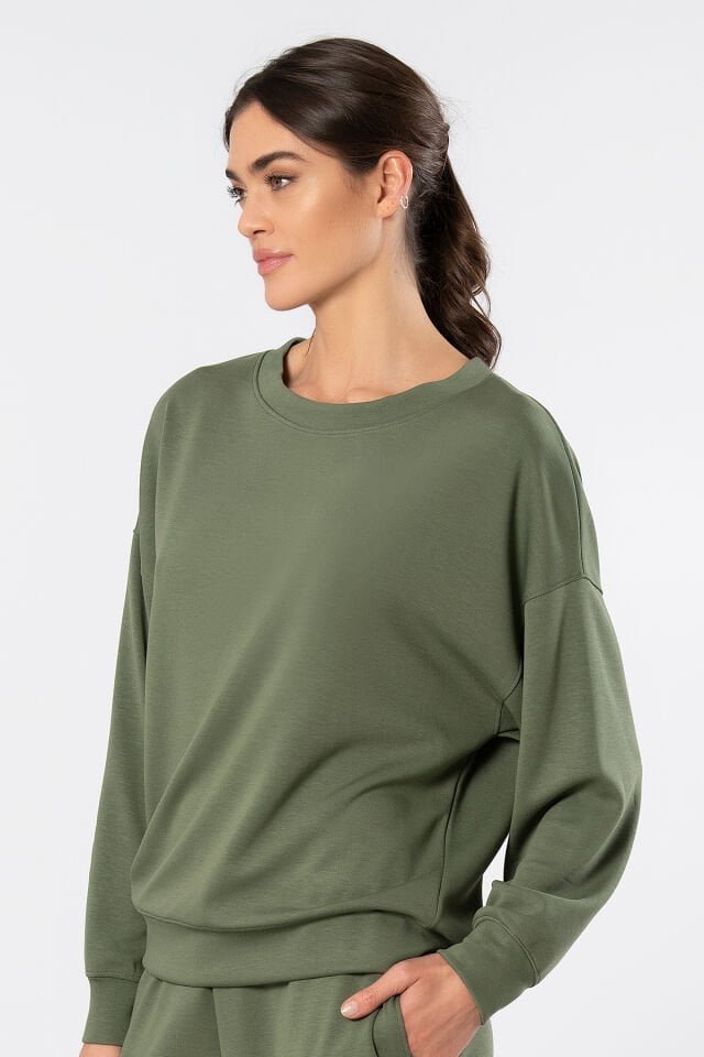 Türen Kadın Bisiklet Yaka Sweatshirt