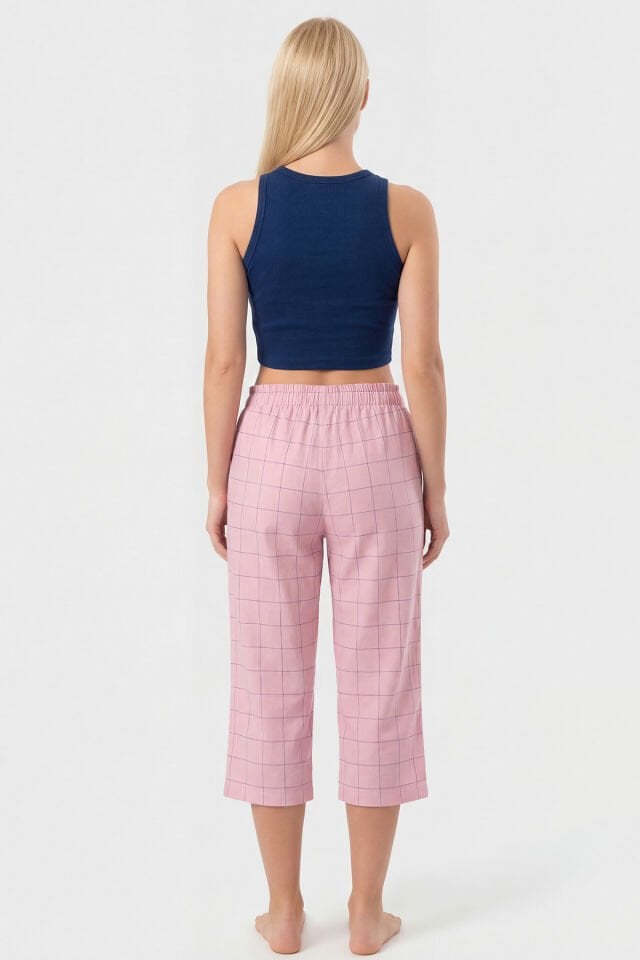 Türen Ekoseli Dokuma Tek Alt Kapri