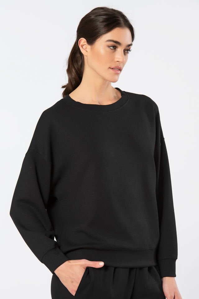 Türen Kadin Bisiklet Yaka Sweatshirt