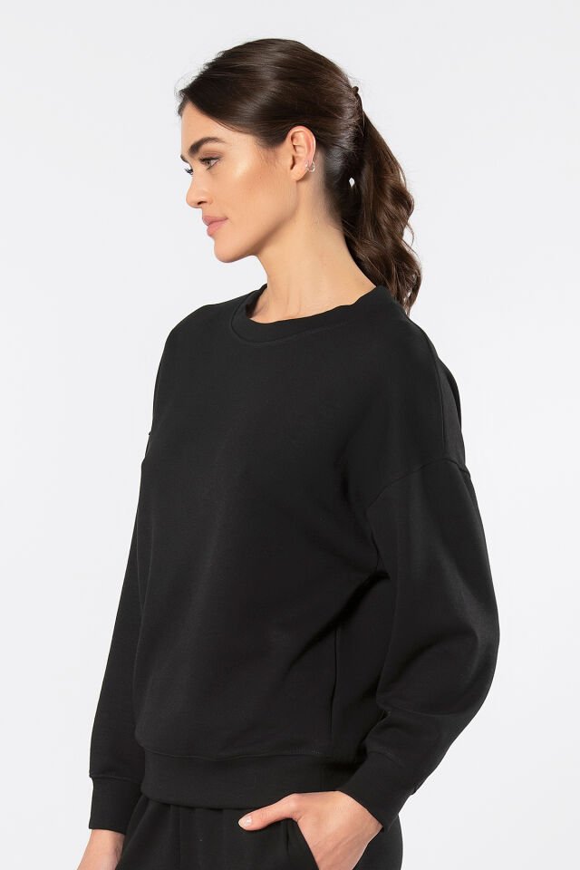 Türen Kadın Bisiklet Yaka Sweatshirt