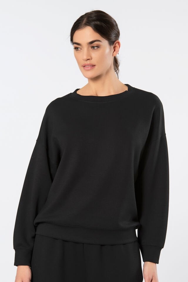 Türen Kadın Bisiklet Yaka Sweatshirt