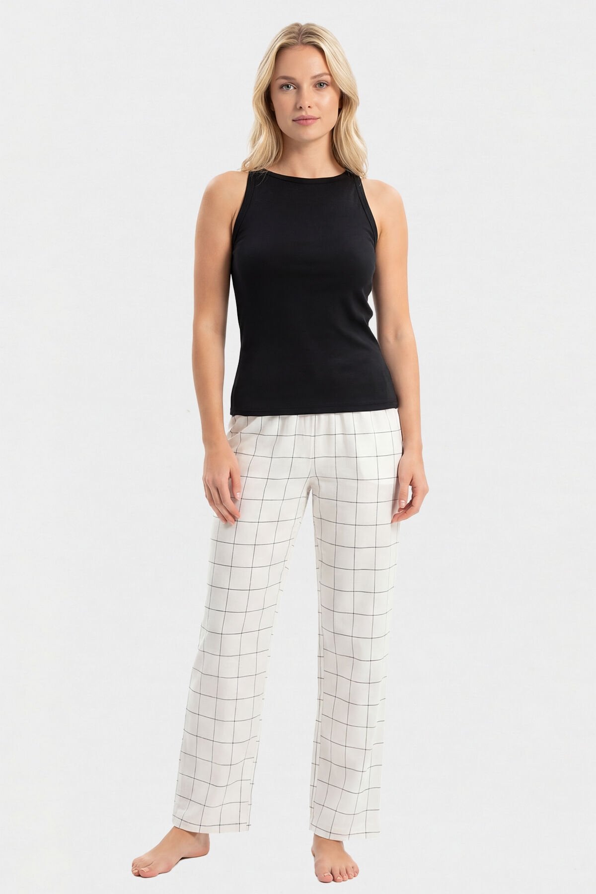 Türen Kadın Dokuma Tek Alt Pantolon