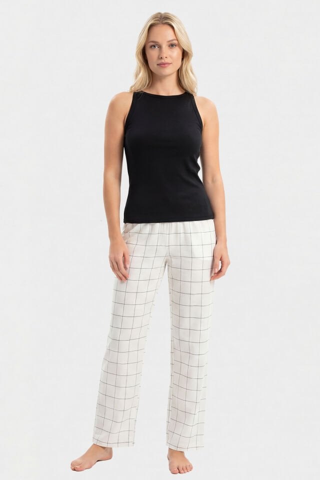 Türen Kadın Dokuma Tek Alt Pantolon