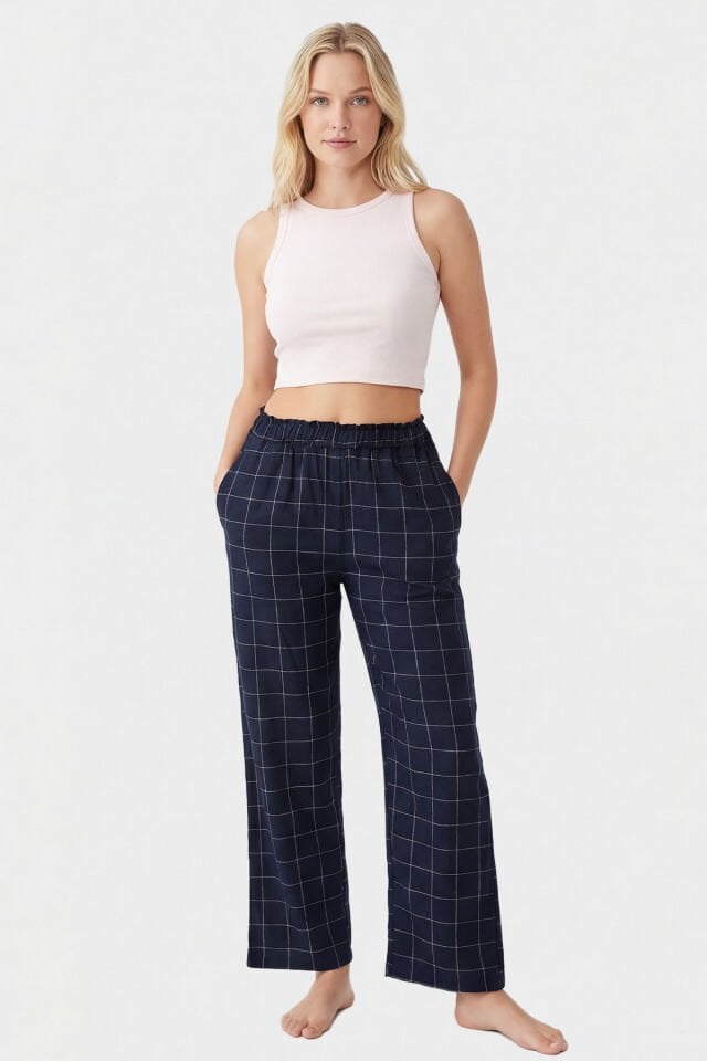 Türen Kadın Dokuma Tek Alt Pantolon