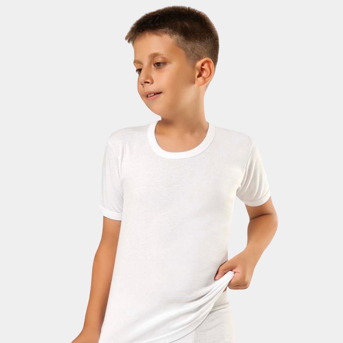 Erkek Çocuk Bisiklet Yaka Fanila 2'li Paket