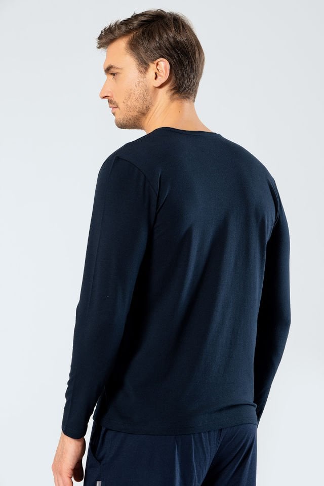 Cacharel Erkek V Yaka Uzun Kollu T-Shirt