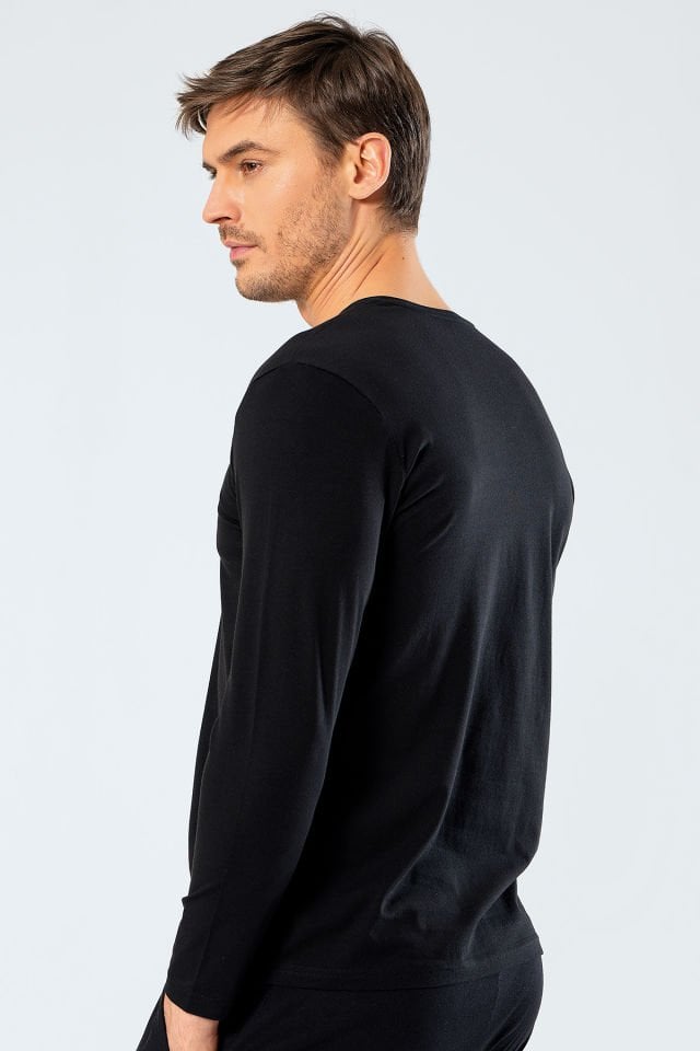 Cacharel Erkek V Yaka Uzun Kollu T-Shirt