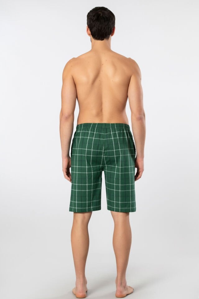 Cacharel Erkek Dokuma Bermuda Tek Alt