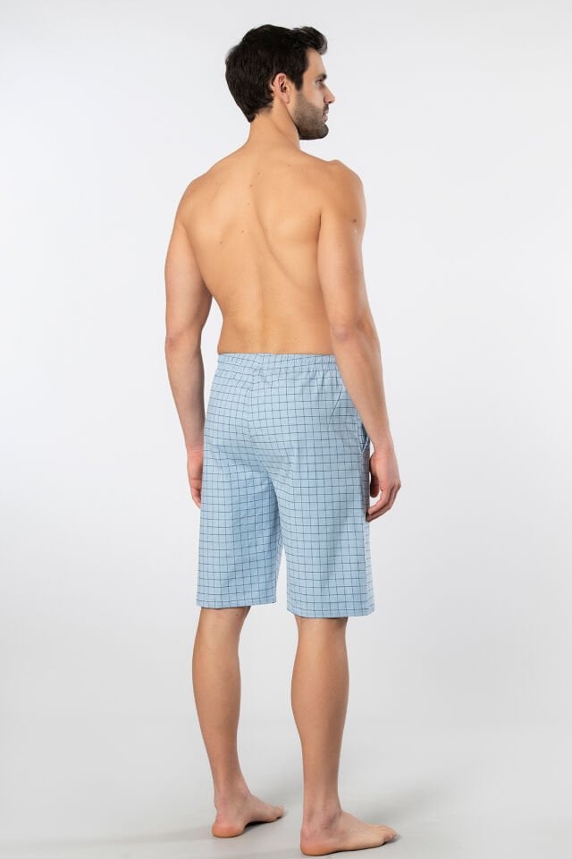 Cacharel Erkek Dokuma Bermuda Tek Alt