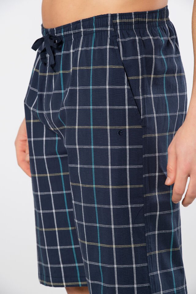 Cacharel Erkek Dokuma Bermuda Tek Alt