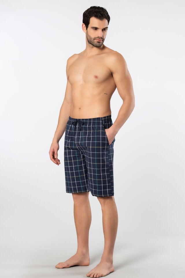 Cacharel Erkek Dokuma Bermuda Tek Alt