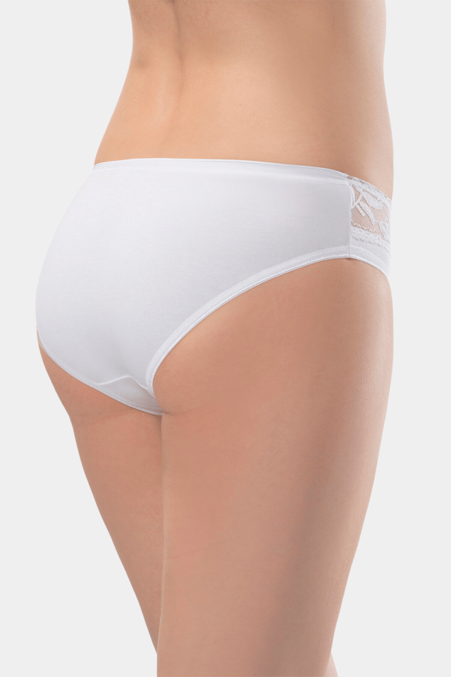 Türen Kadın Beli Dantelli Likralı 2\'li Pamuklu Bikini Külot