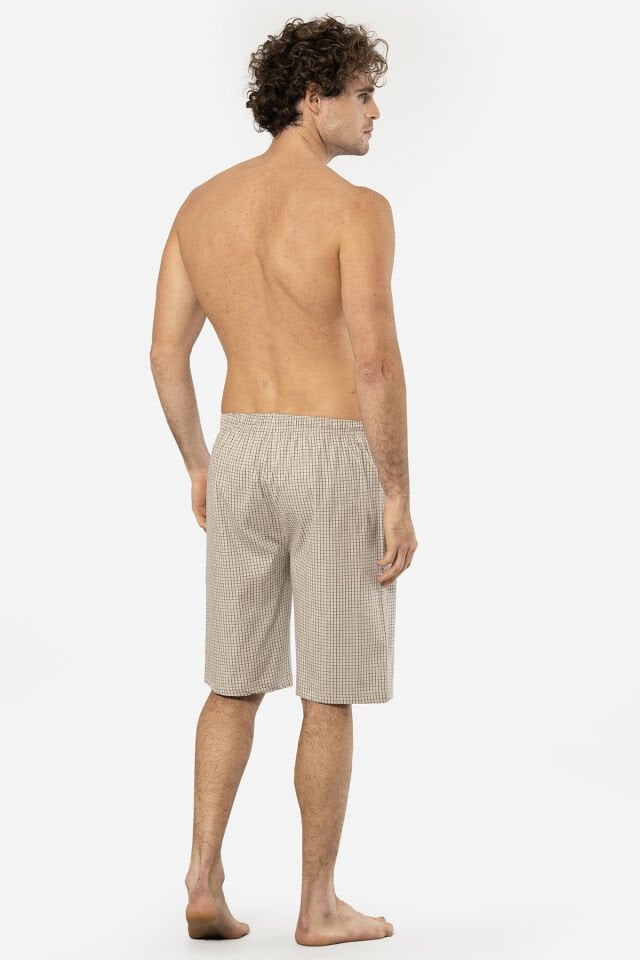 Cacharel Erkek Dokuma Bermuda Tek Alt