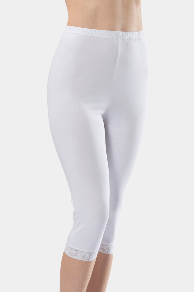 Türen Kadin Dantelli Pamuklu Likrali Crop Boy Tayt