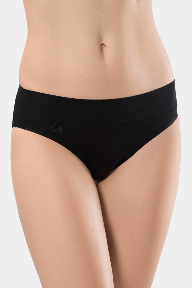 Türen Kadın Beli Lastikli Likralı 2\'li Pamuklu Bikini Külot