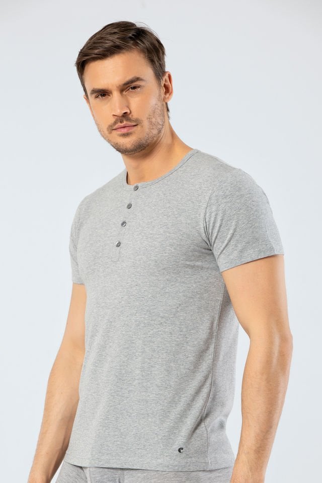 Cacharel Erkek Bisiklet Yaka Dügmeli T-shirt