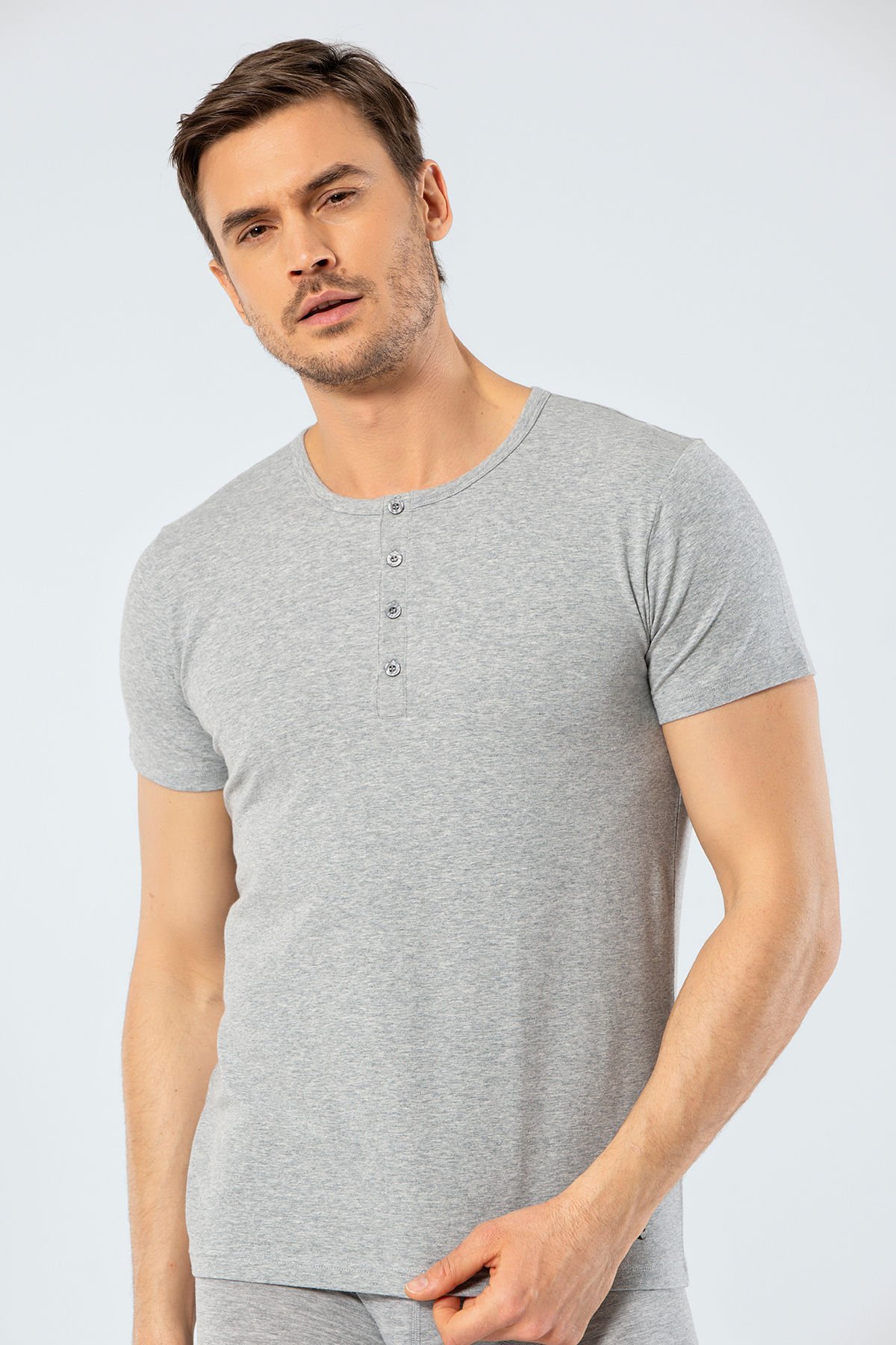 Cacharel Erkek Bisiklet Yaka Dügmeli T-shirt