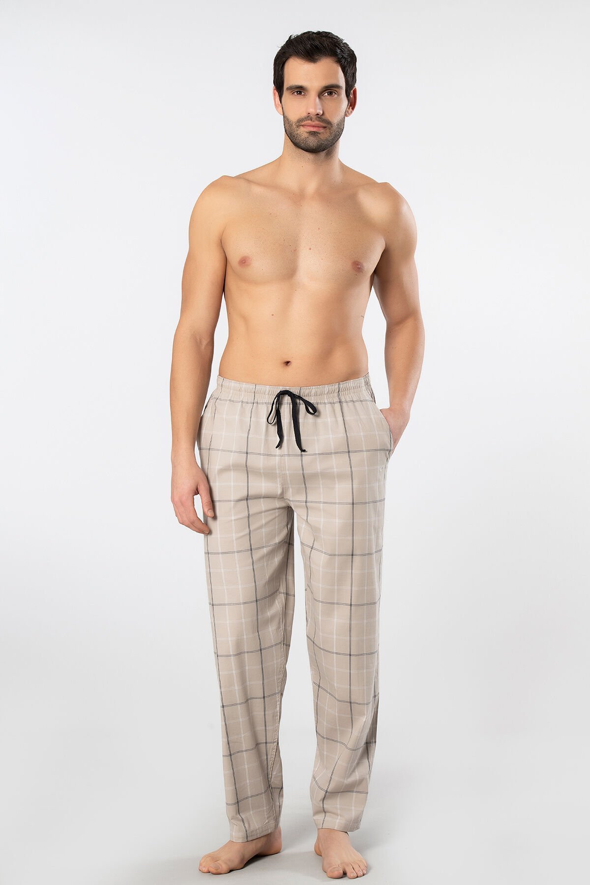 Cacharel Erkek Dokuma Pijama Tek Alt