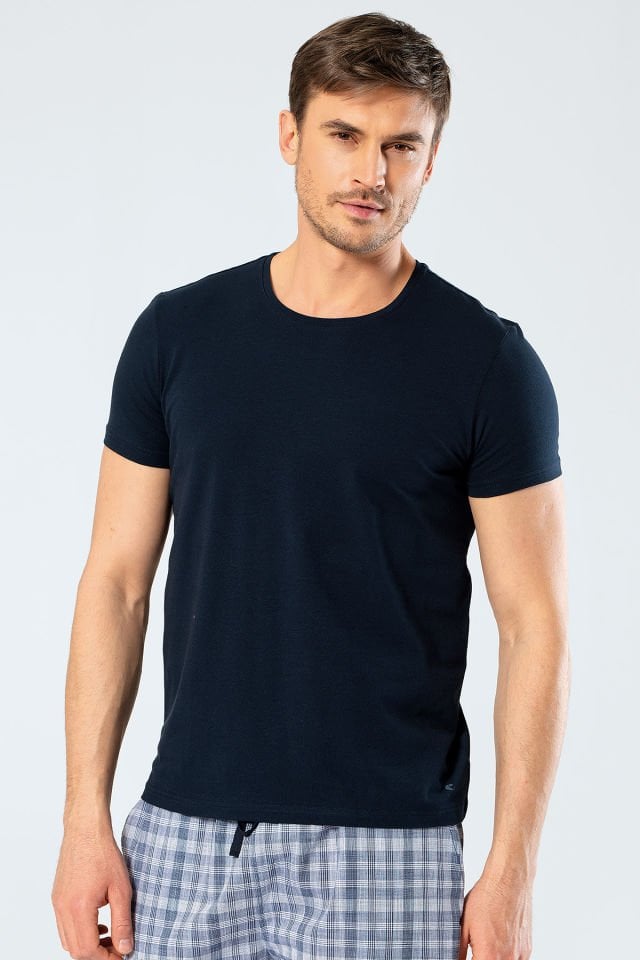 Cacharel Erkek Bisiklet Yaka Likrali T-shirt