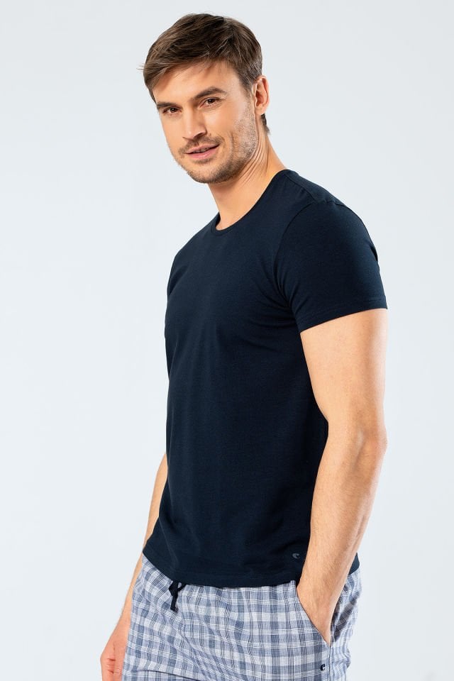 Cacharel Erkek Bisiklet Yaka Likrali T-shirt