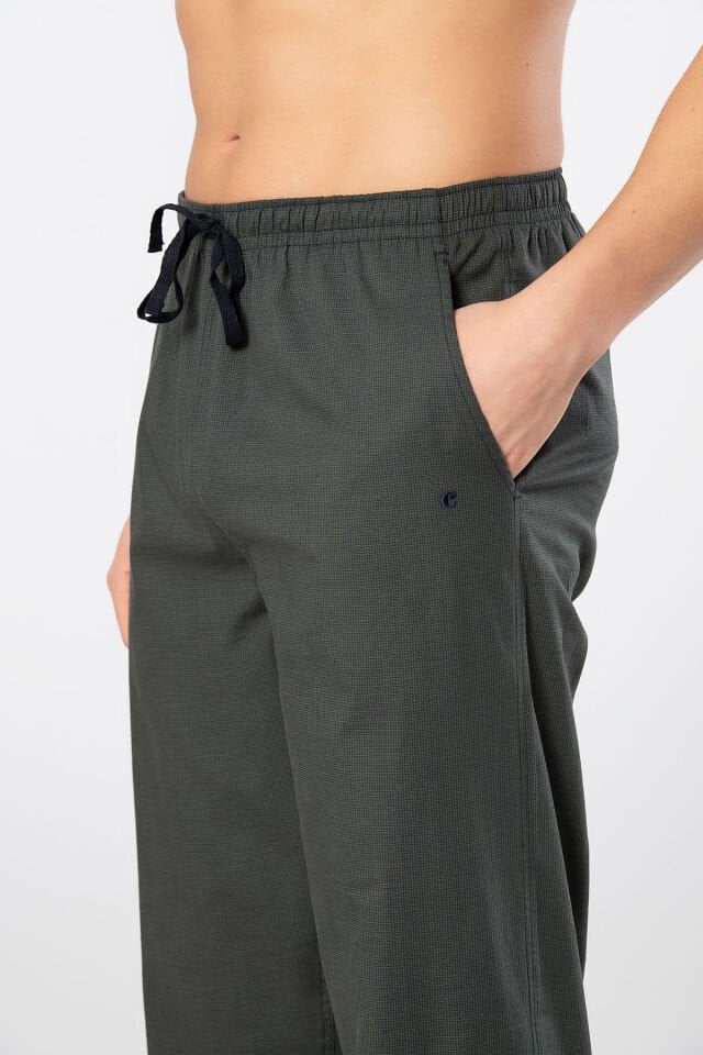 Cacharel Erkek Dokuma Pijama Tek Alt