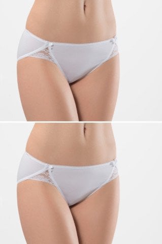 Türen Kadin Likrali Dantelli Bikini (2'li Paket)