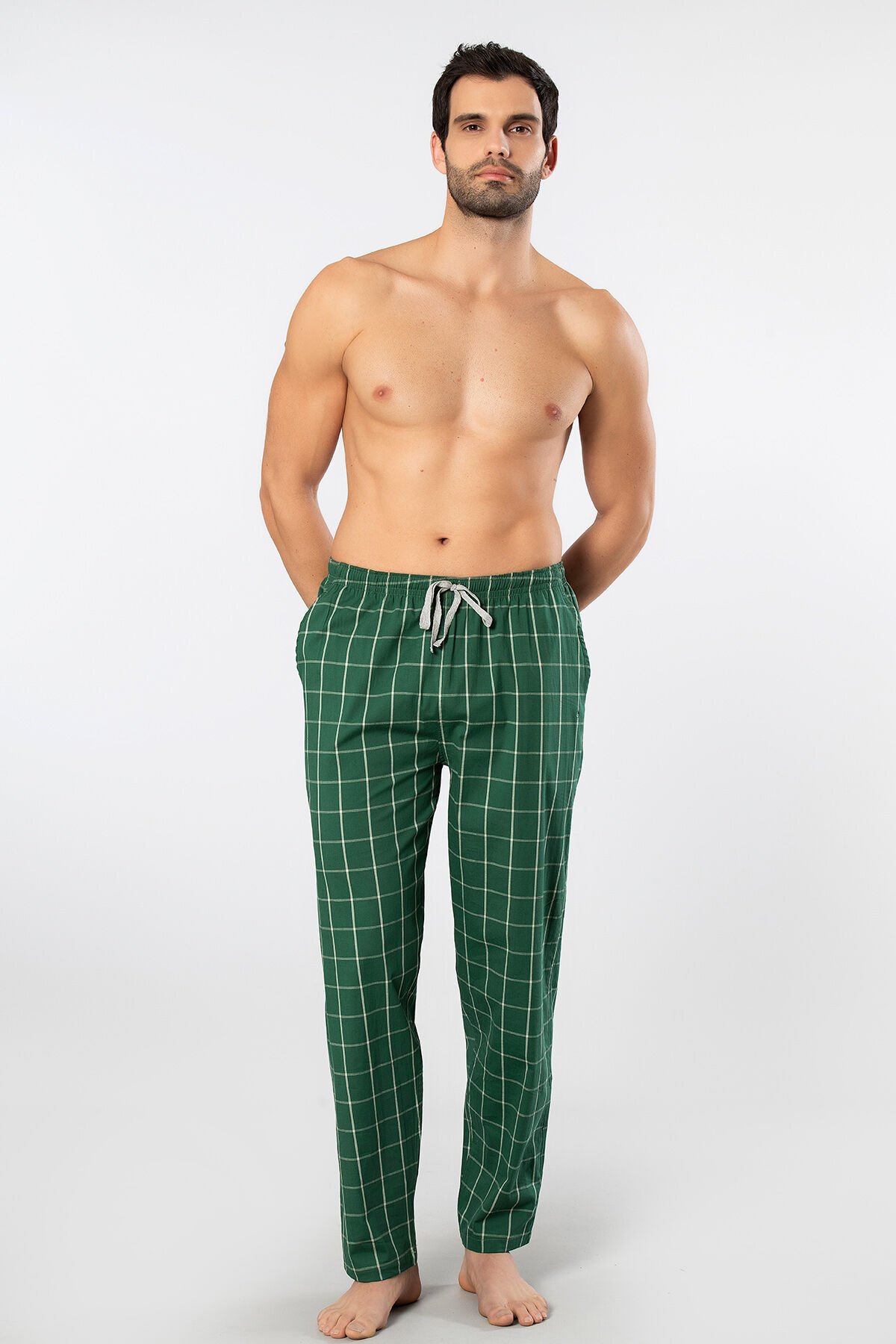 Cacharel Erkek Dokuma Pijama Tek Alt