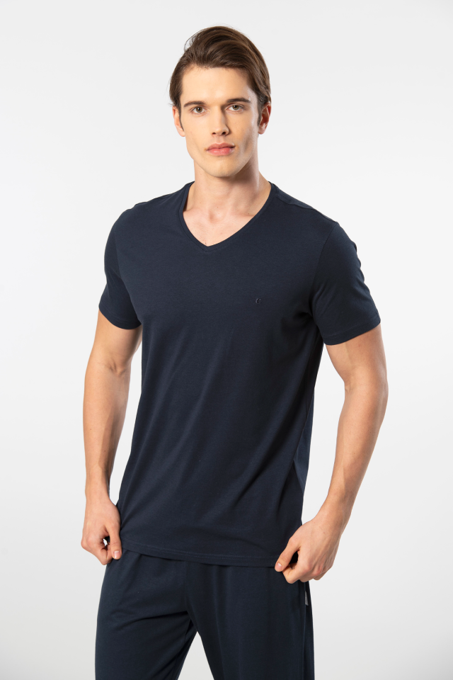 Cacharel Erkek Kısa Kollu Modal Pijama Takımı