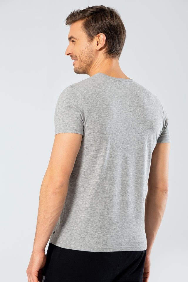 Cacharel Erkek V Yaka Likrali T-shirt