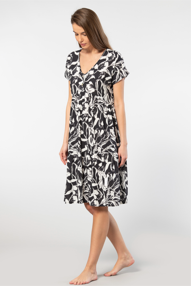 Türen Dokuma Kloş Elbise