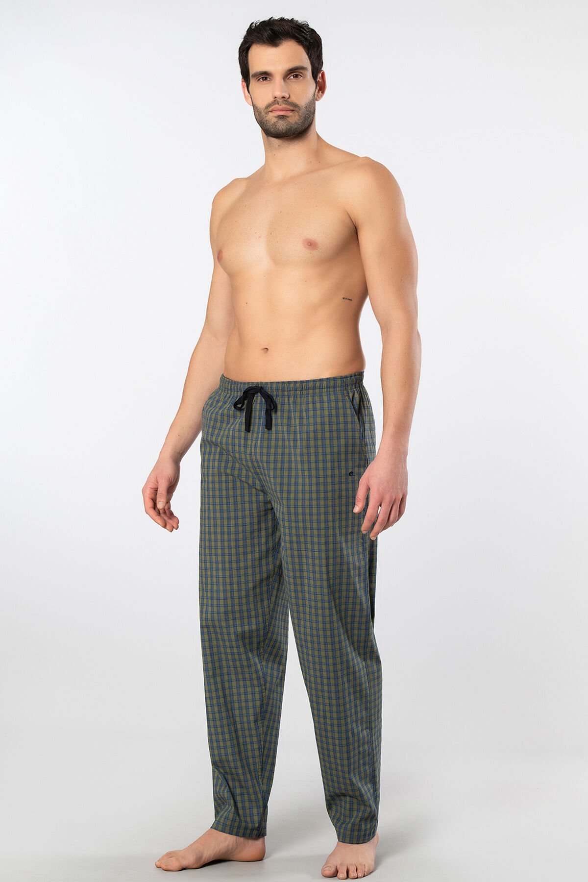 Cacharel Erkek Dokuma Pijama Tek Alt