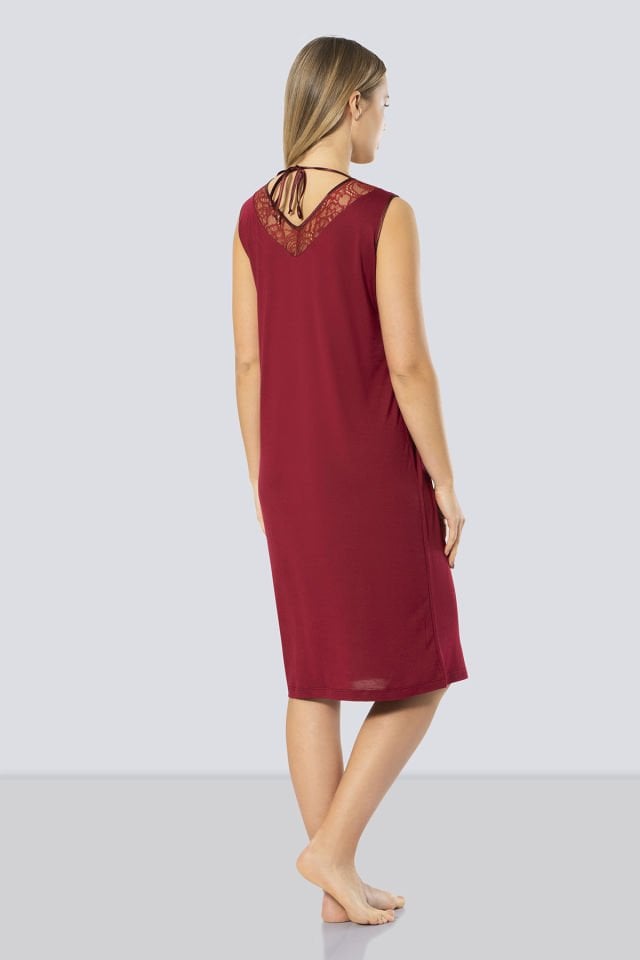 Türen Kadin Dantelli V Yaka Gecelik