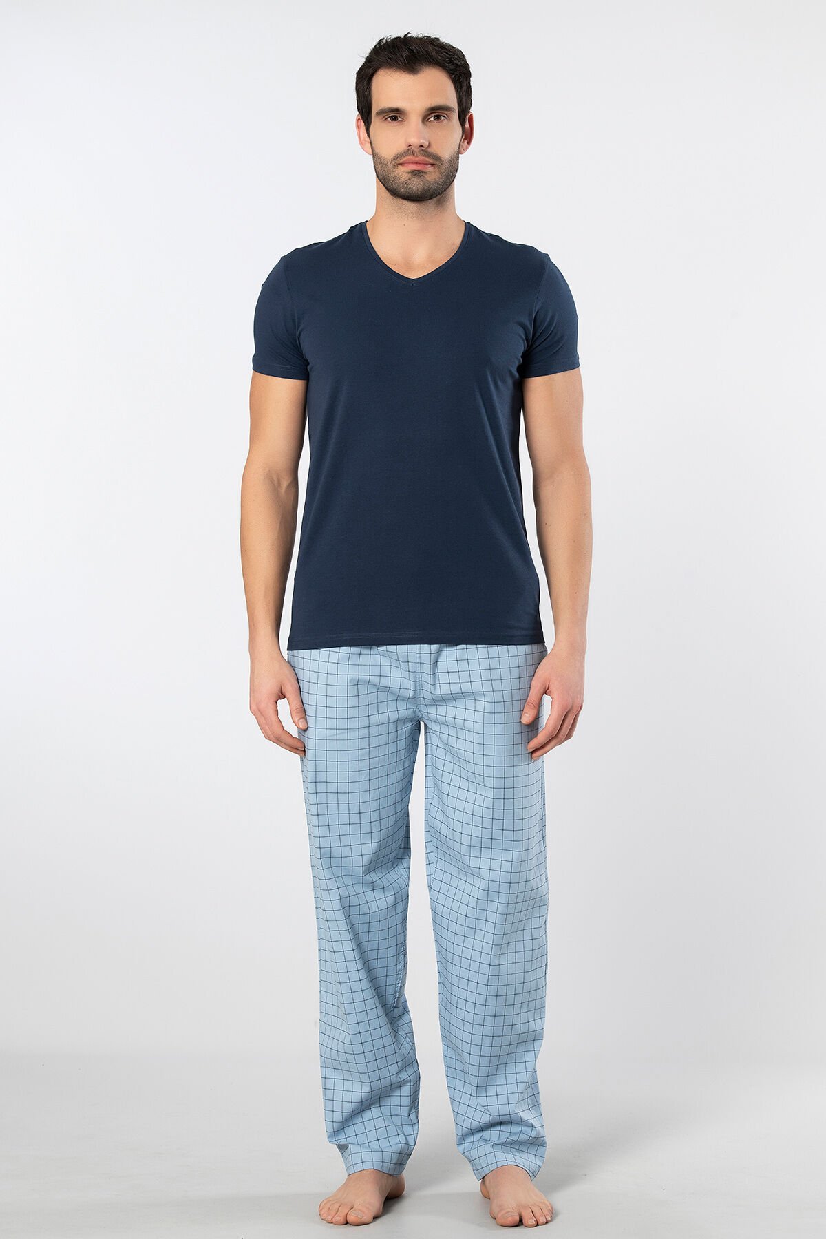 Cacharel Erkek Dokuma Pijama Takımı