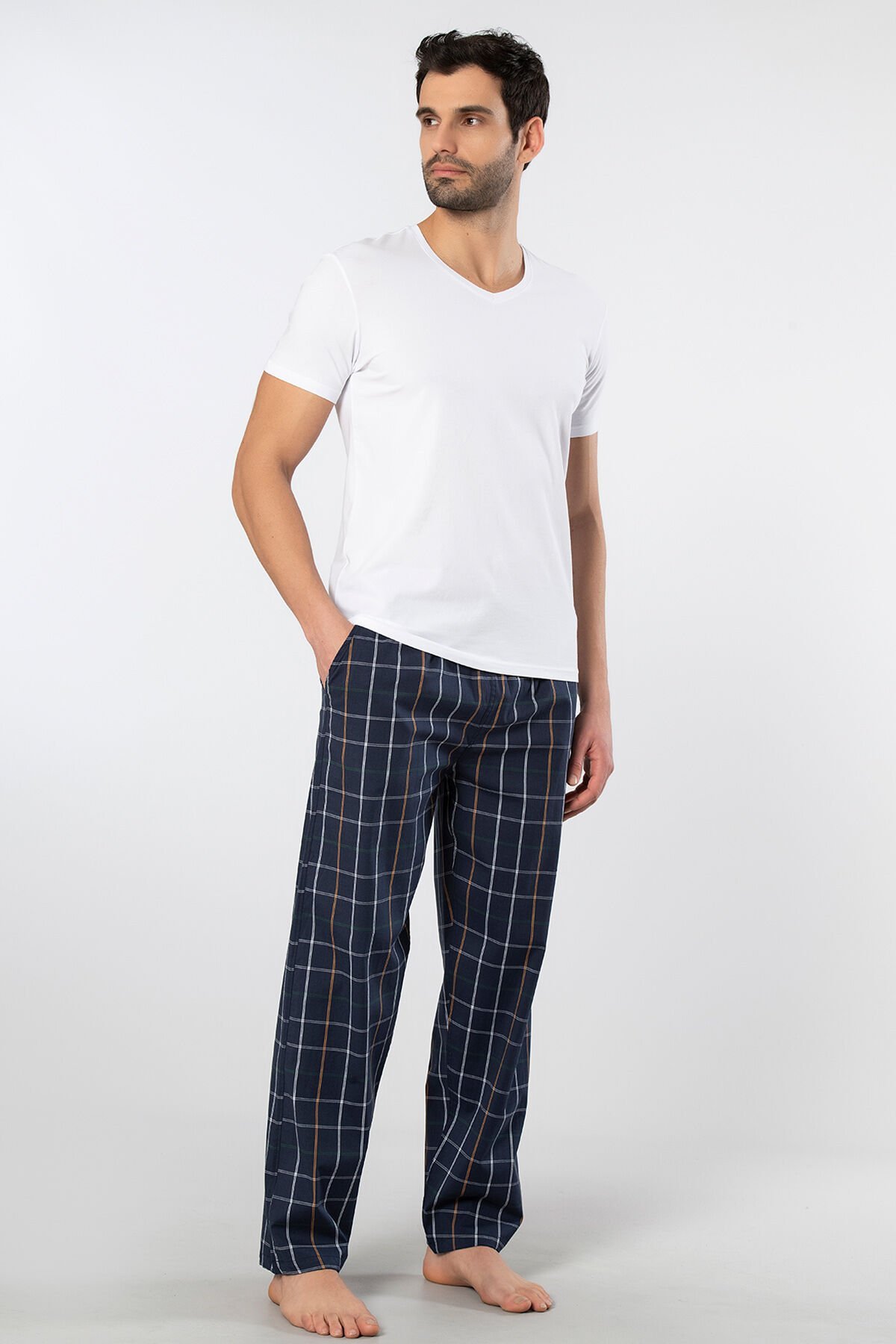 Cacharel Erkek Dokuma Pijama Takımı