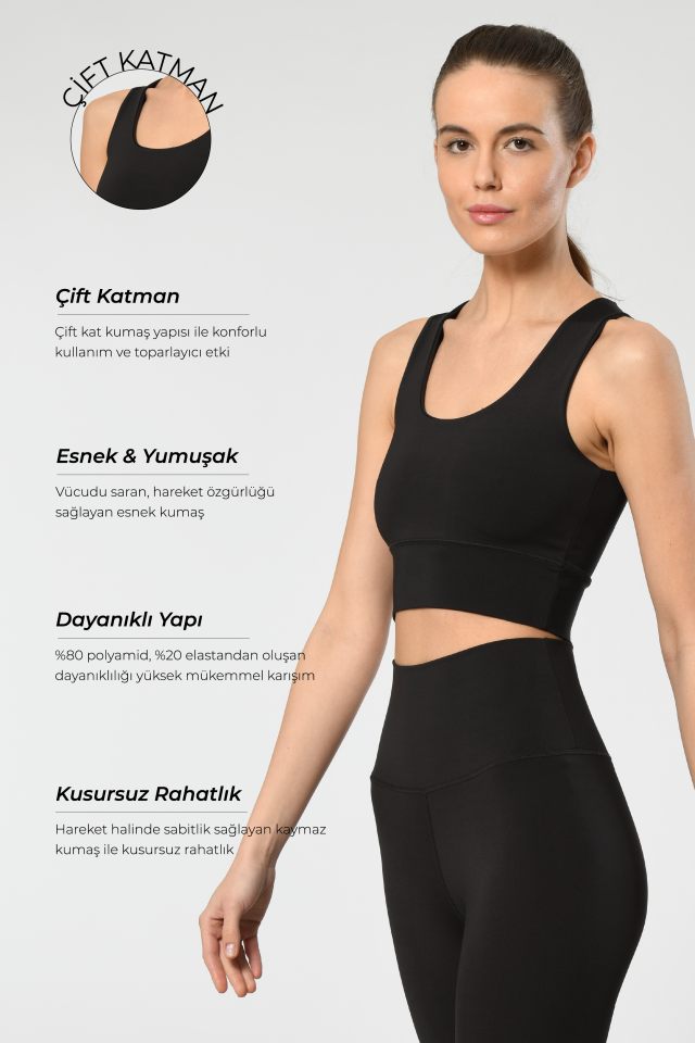 Kadin Havuz Yaka Sporcu Büstiyer