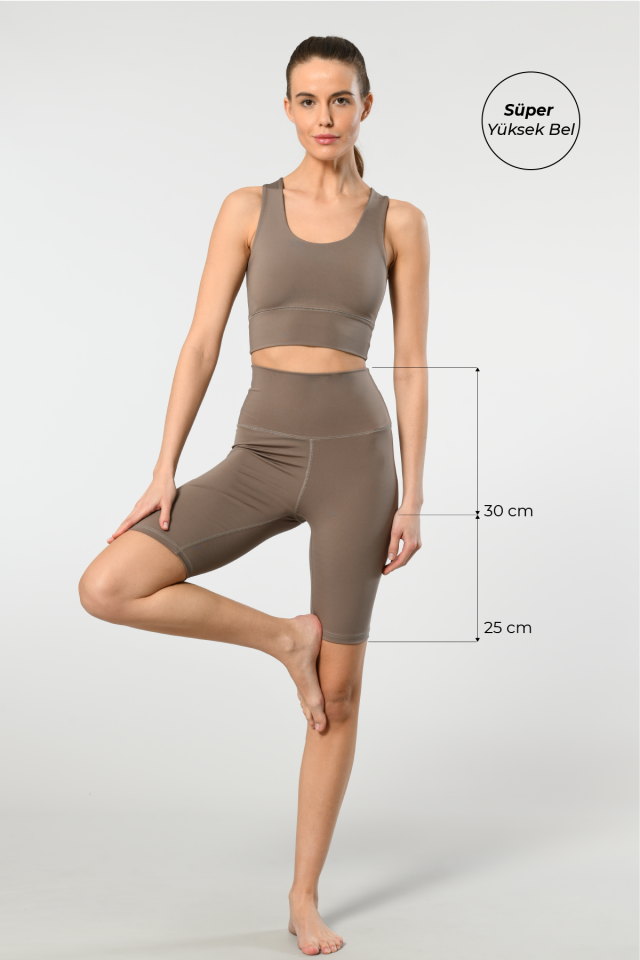 Kadin Süper Yüksek Bel Bisikletçi Tayt